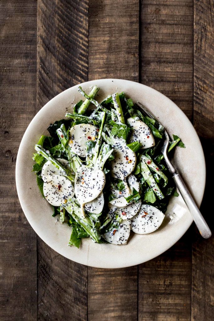 Snap Pea–Radish Salad with Herbed Yogurt Recipe - Joshua McFadden