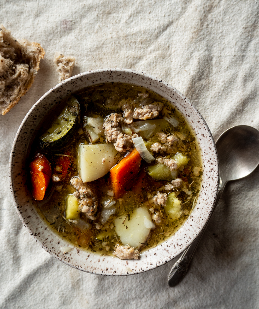 Pork & Vegetable Stew Dishing Up the Dirt
